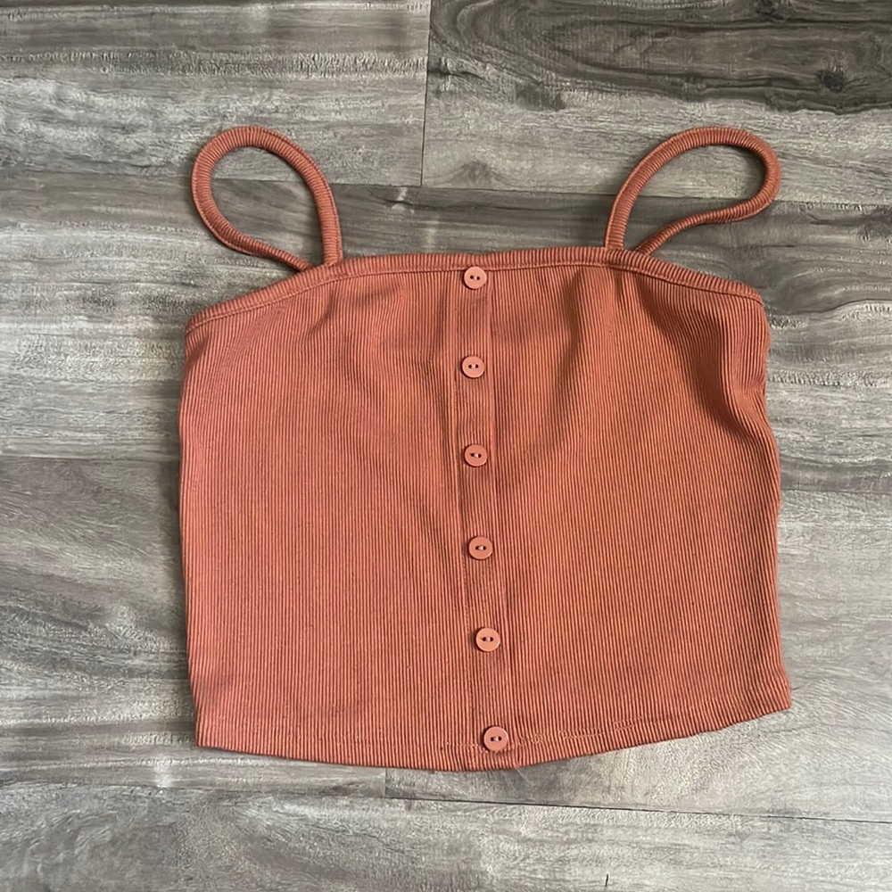 Coral crop top